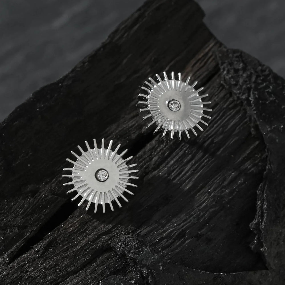 Boucles d'oreilles à clous Style CAPITOLA : 'Étoile de Nuit' Argent