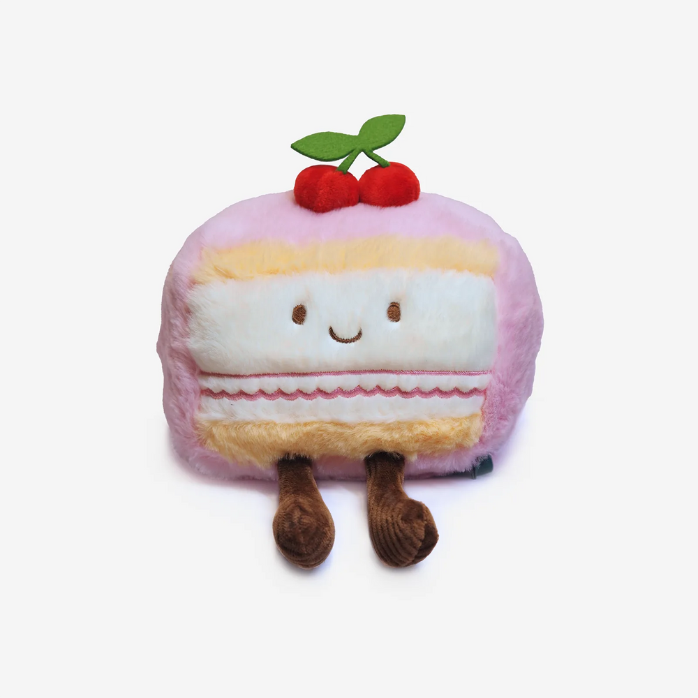 Peluche Tranche de Gâteau aux Cerises - 6 pouces