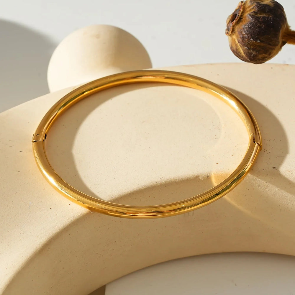 Style BARGARH : Bracelet jonc classique en or