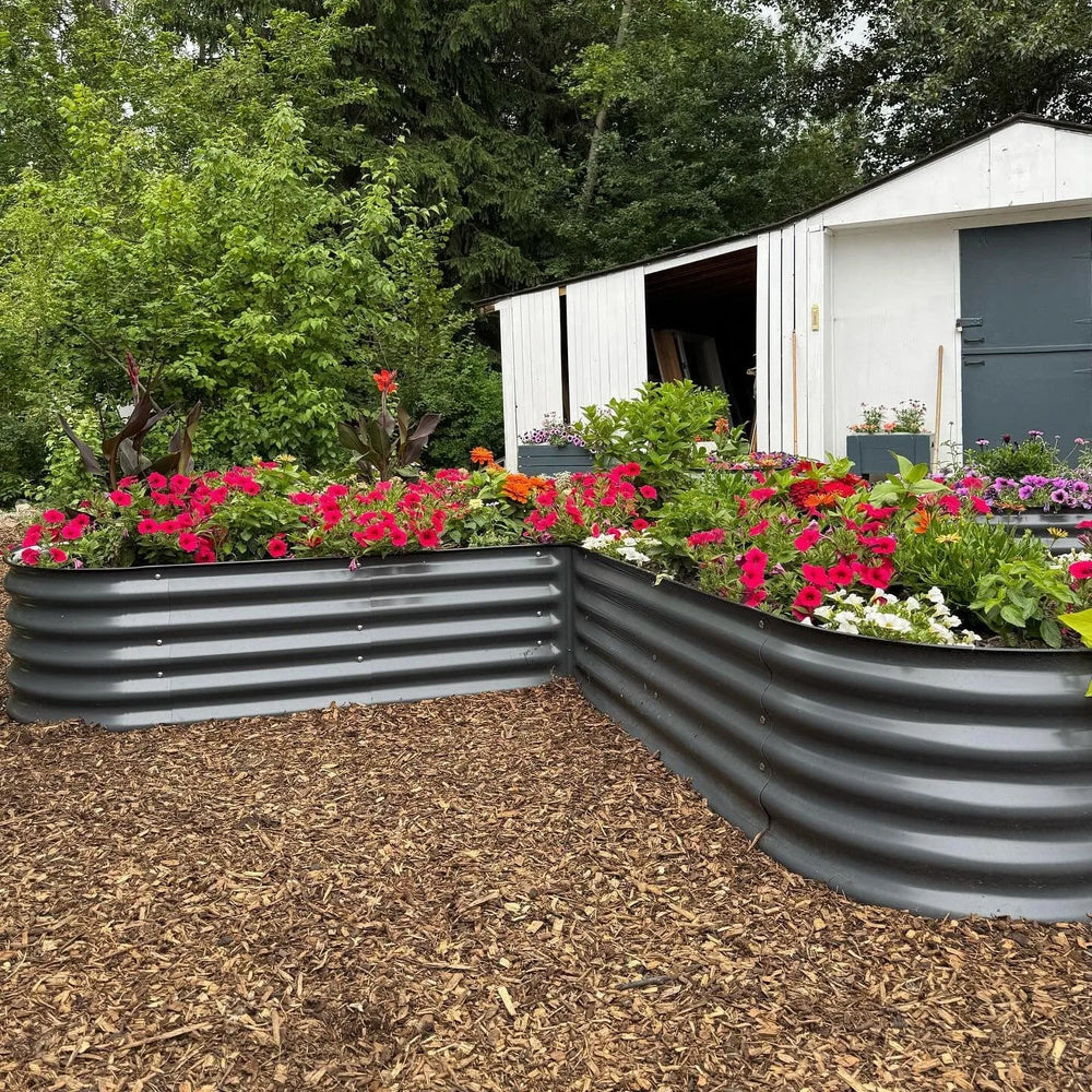 17" Tall L-Shape Garden Bed Kit
