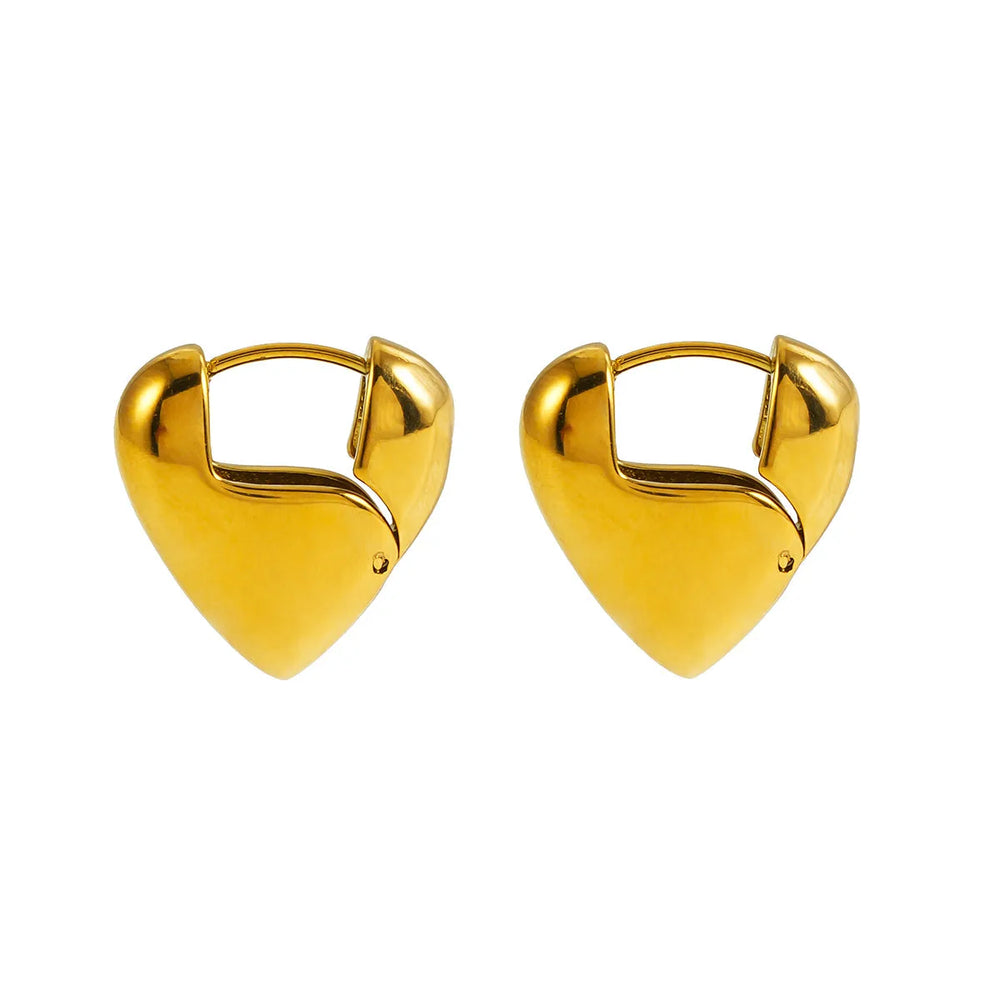 ALPERTON : Symbole d'amour éternel - Mini-boucles d'oreilles abstraites en forme de cœur