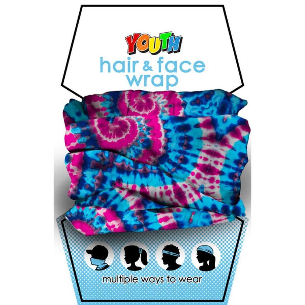 Cache-tête et visage jeunesse Tie Dye - DICS