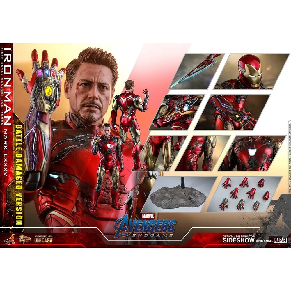 Hot Toys : Iron Man Mark LXXXV - Version Endommagée au Combat