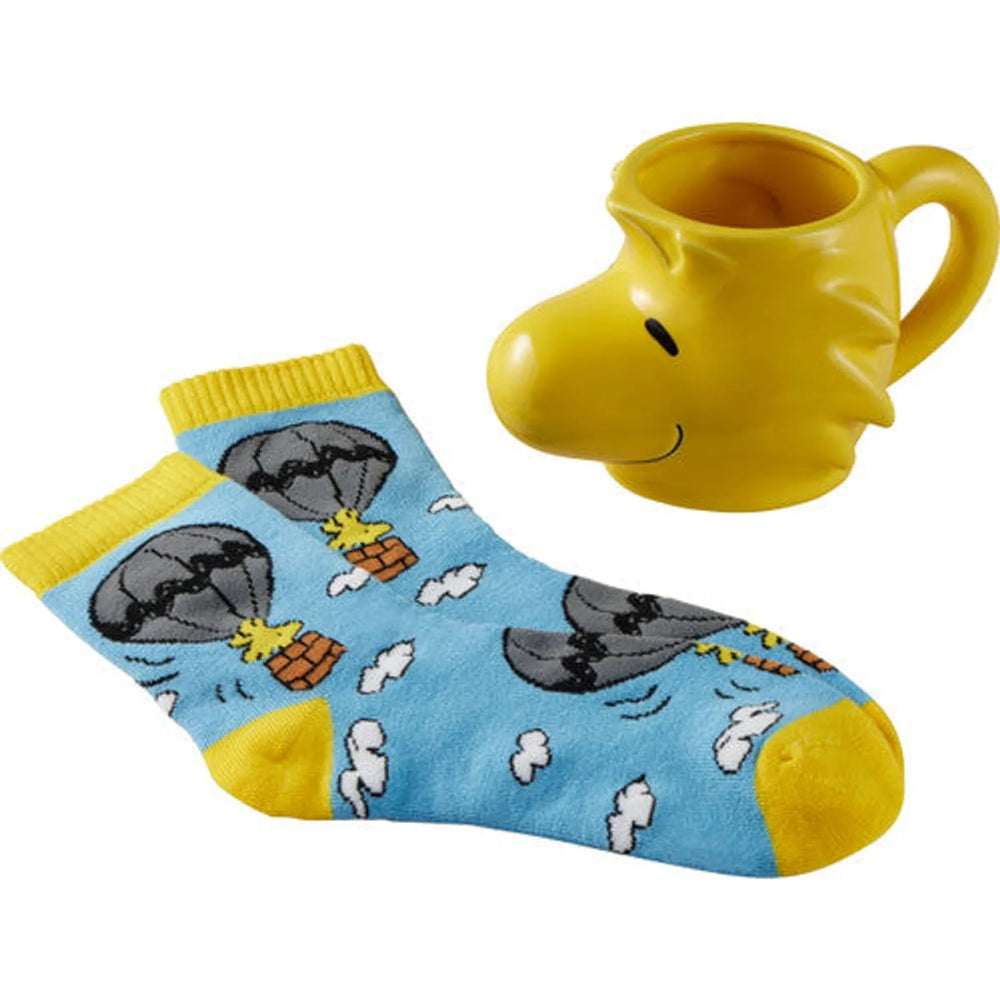Ensemble Tasse Sculptée et Chaussettes Woodstock - Precious Moments