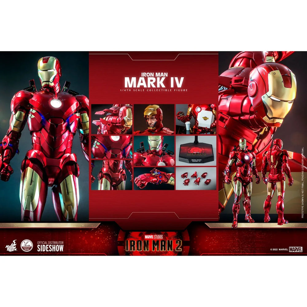 Hot Toys - Figurine Iron Man Mark IV à l'échelle 1:4
