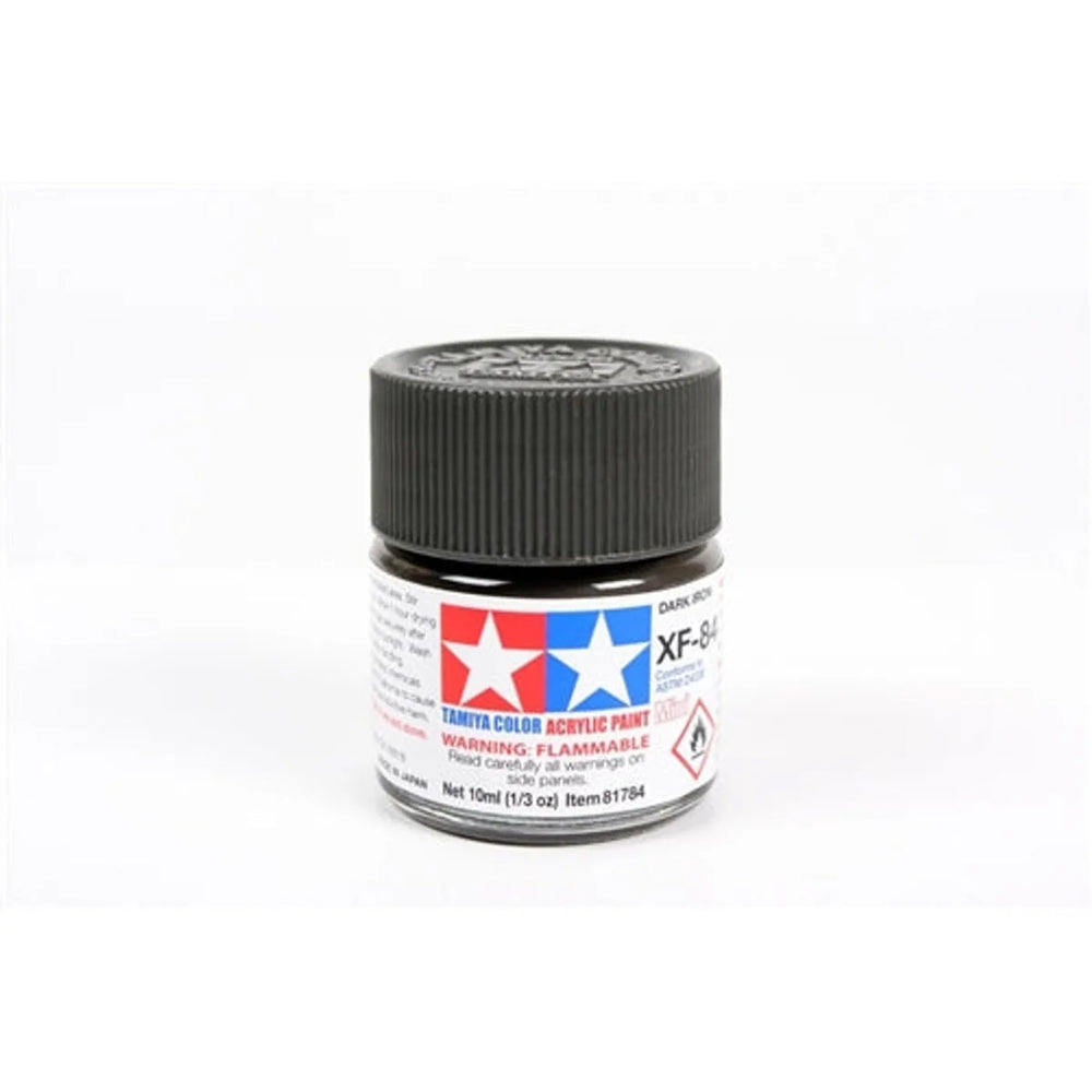 Tamiya Acrylic XF-84 Flat Dark Iron Mini Bottle 10mL (1/3oz)