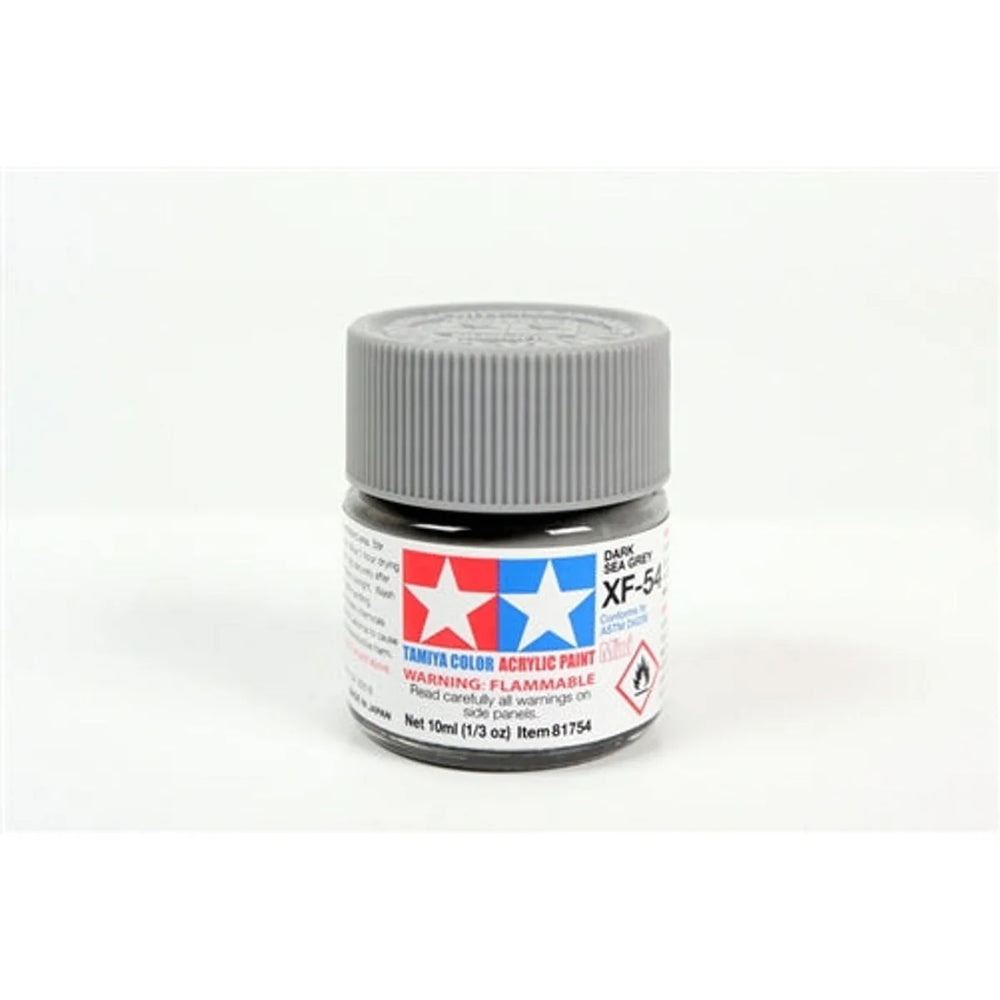 Tamiya Acrylic XF-54 Flat Dark Sea Gray Mini Bottle 10mL (1/3oz)