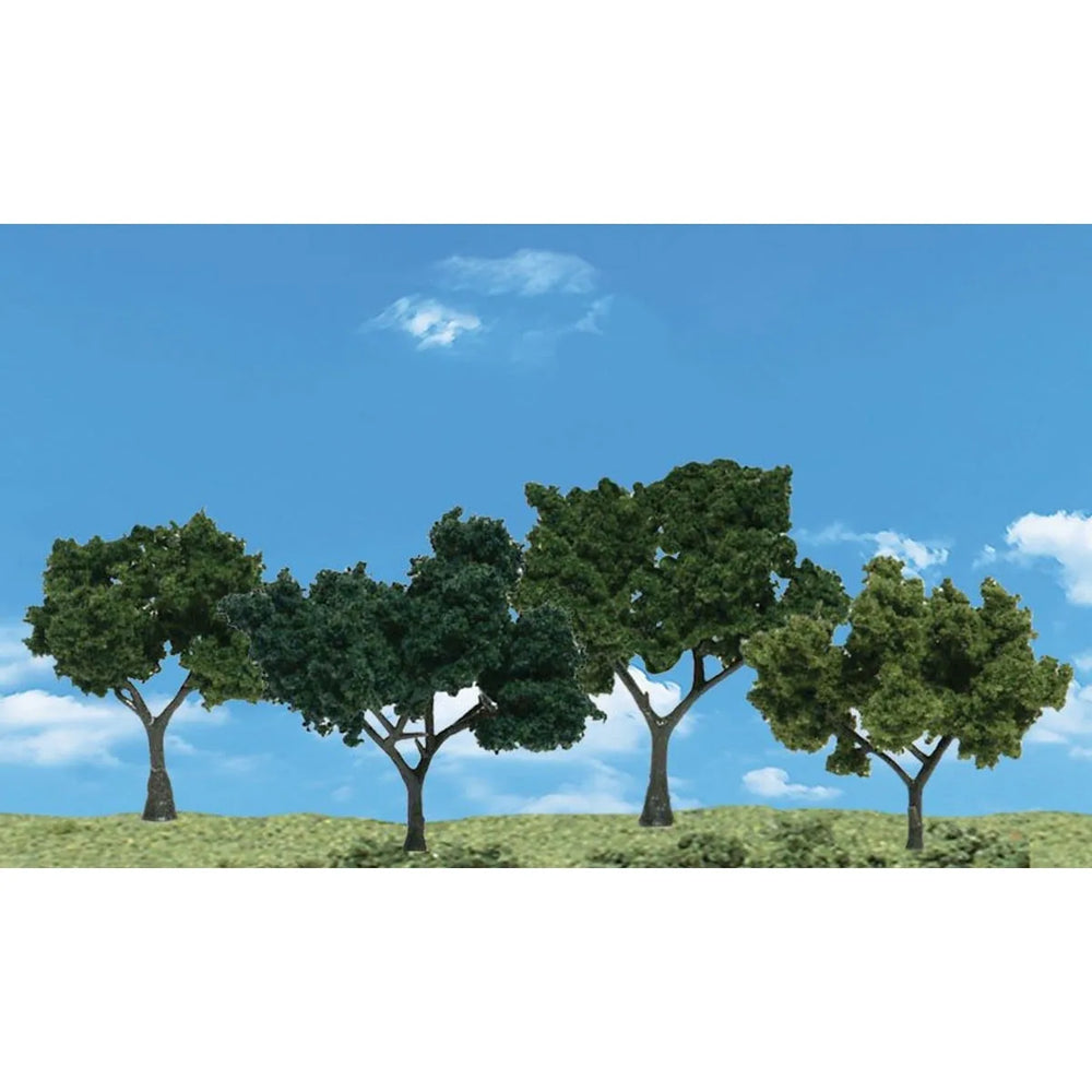 Woodland Scenics Scene-A-Rama Arbres à feuilles caduques pour diorama de 2 à 2-1/2 po (5,1 à 6,4 cm) Paq. de 4