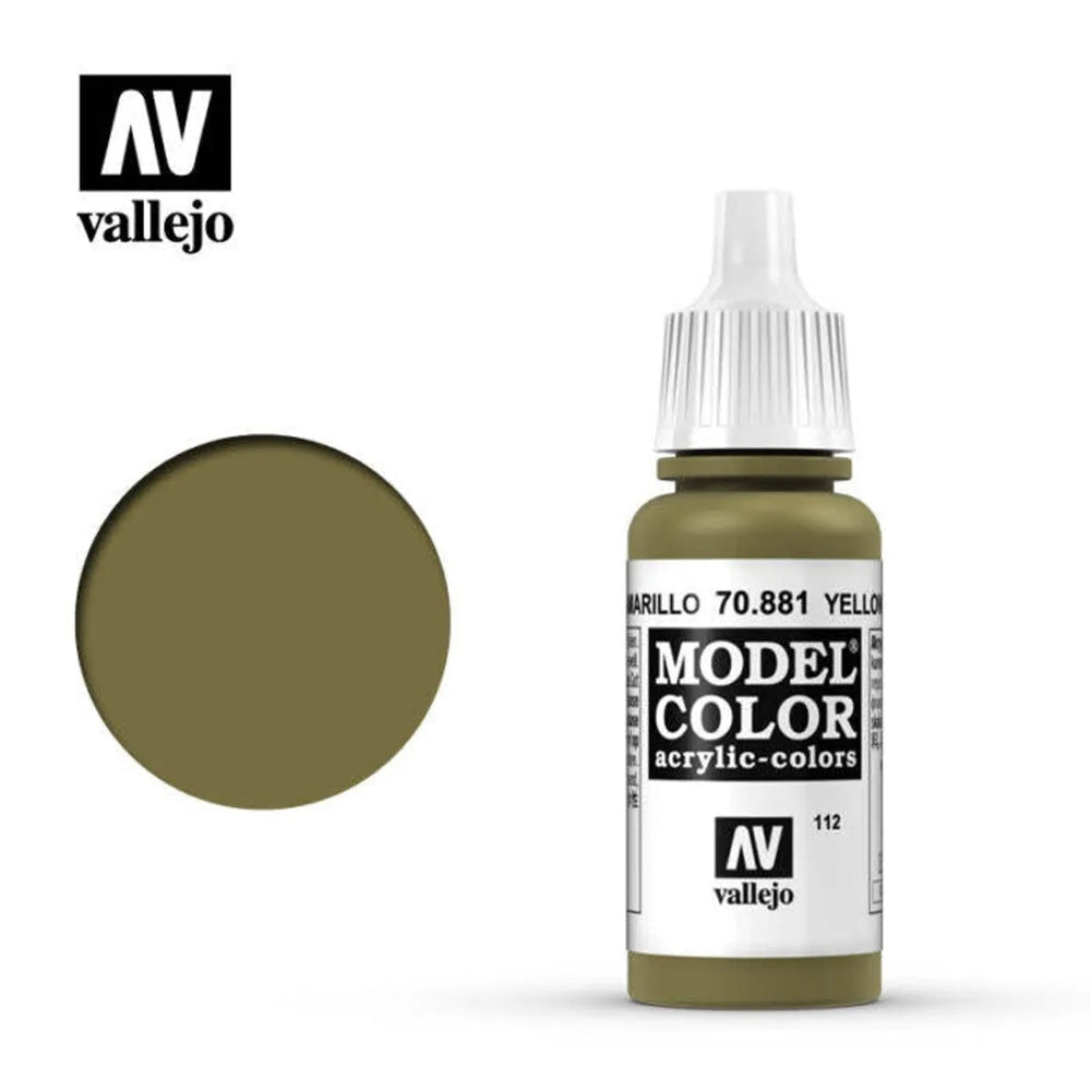 Peinture acrylique Vallejo 70881 Model Color Vert Jaune 17 ml NEUF