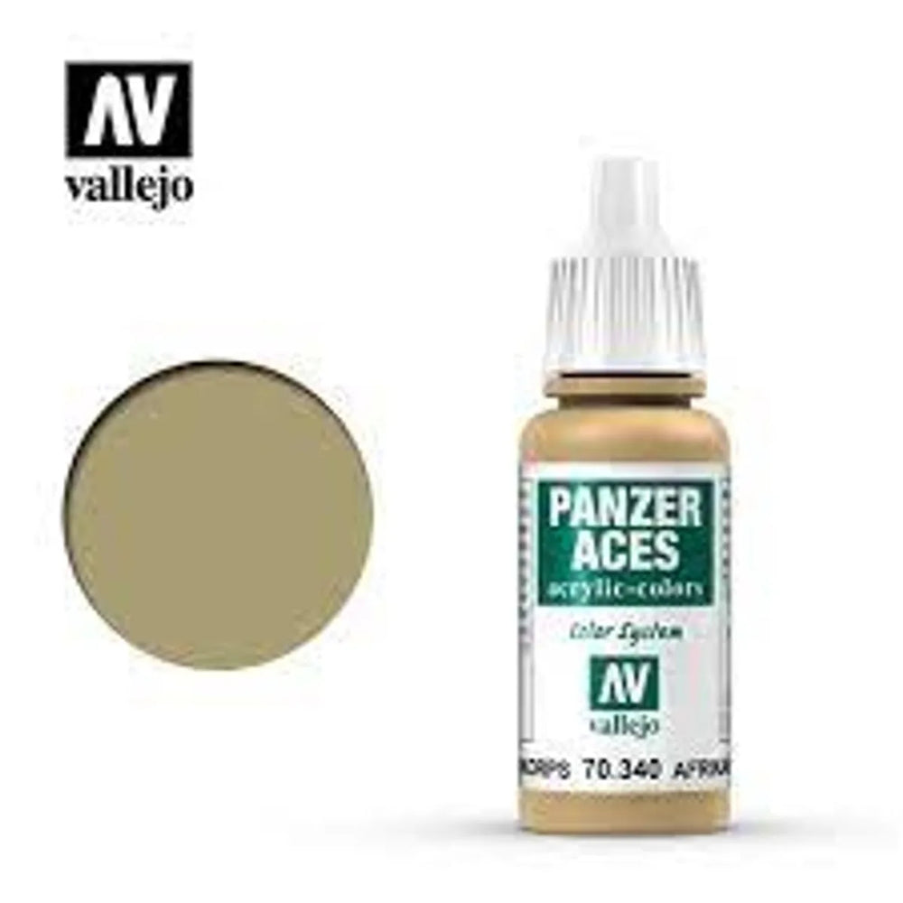 Vallejo 70340 Panzer Aces Afrikakorps Tank Crew Highlights Acrylic Paint 17mL NIB