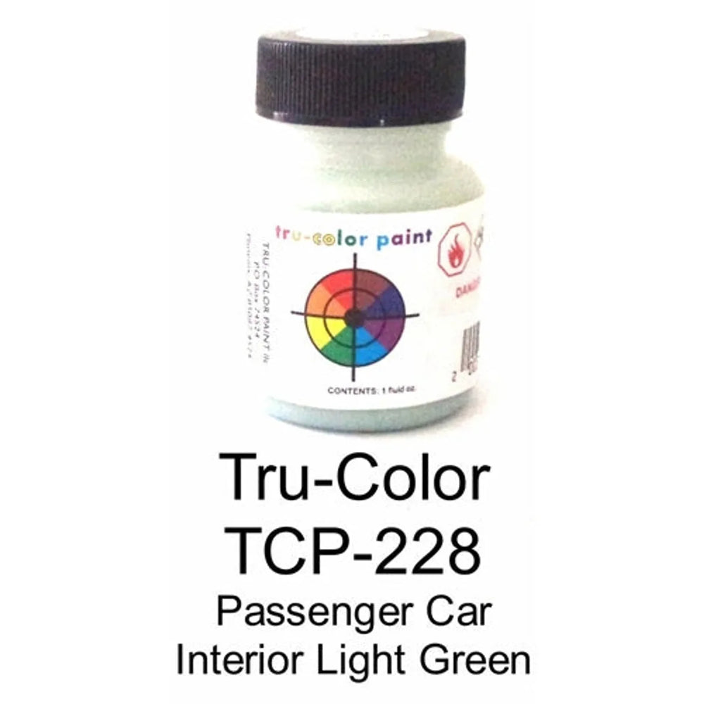 Tru-Color TCP-228 Peinture vert pâle pour intérieur de voiture de tourisme 1 oz NIB