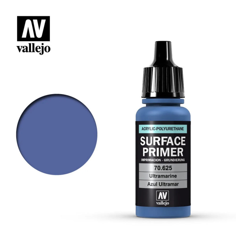 Vallejo 70625 Surface Primer Ultramarine Acrylic Polyurethane 17mL NIB