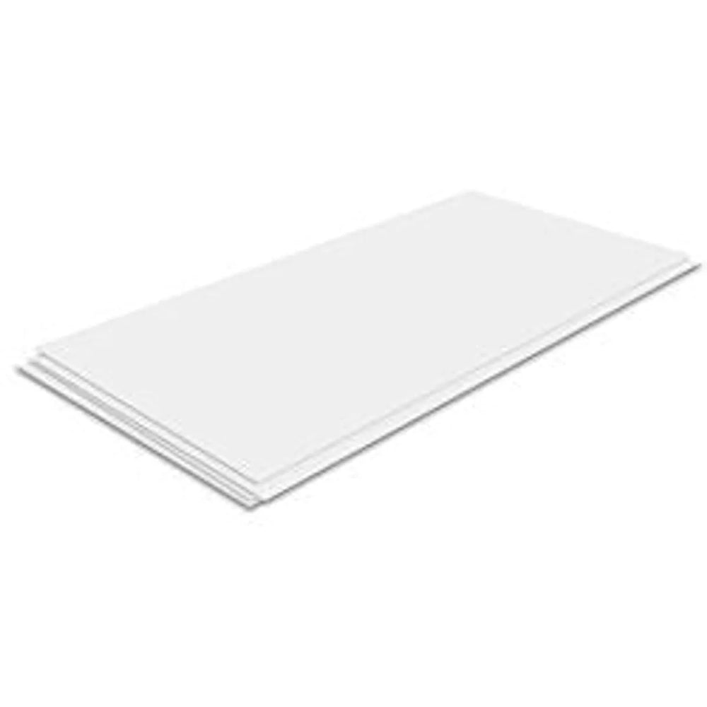 Evergreen Scale Models 19030 Feuille Simple de Styrene Blanc Uni 12 x 24" (30,5 x 61 cm) .30" NOUVEAU