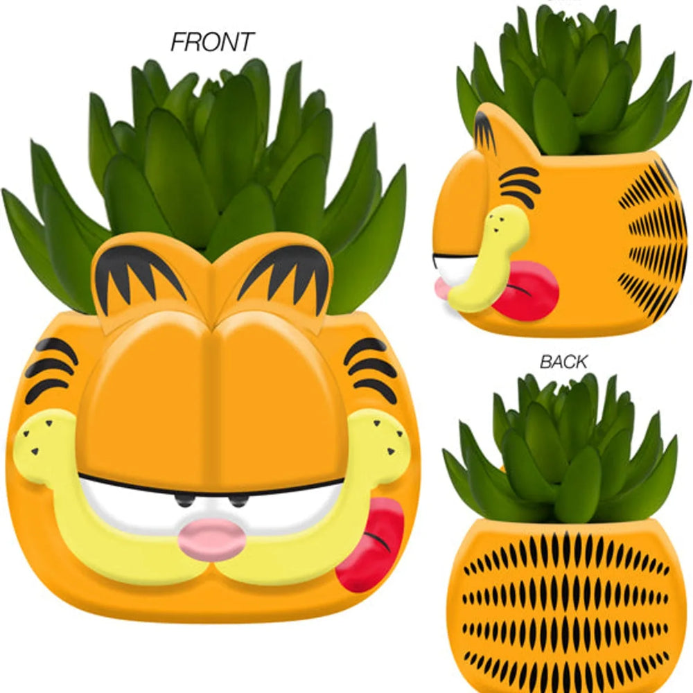 Mini jardinière en céramique tête de Garfield