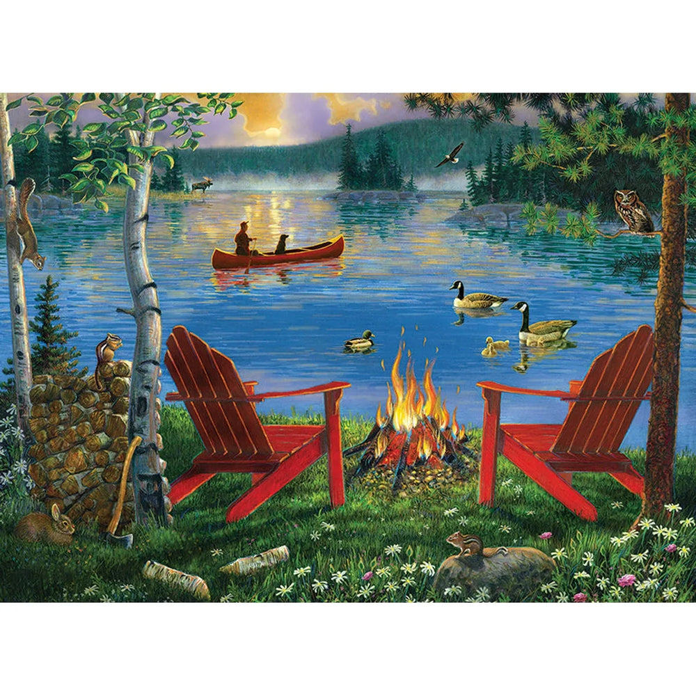 Royal & Langnickel Paint by Numbers - Lakeside Retreat 15.75"x12.875"