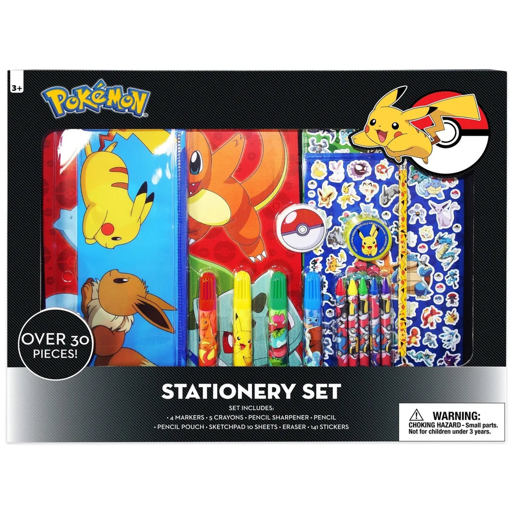 Ensemble de papeterie Pokémon 30 pièces