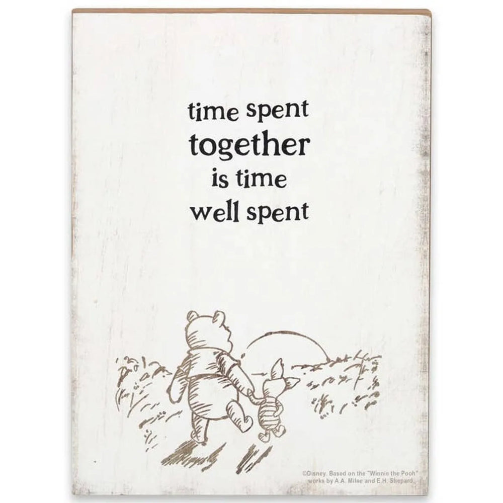 Disney Winnie l'Ourson - Le temps passé ensemble... Panneau mural en bois