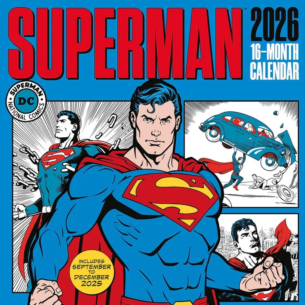 Superman Official 2026 Square Calendar