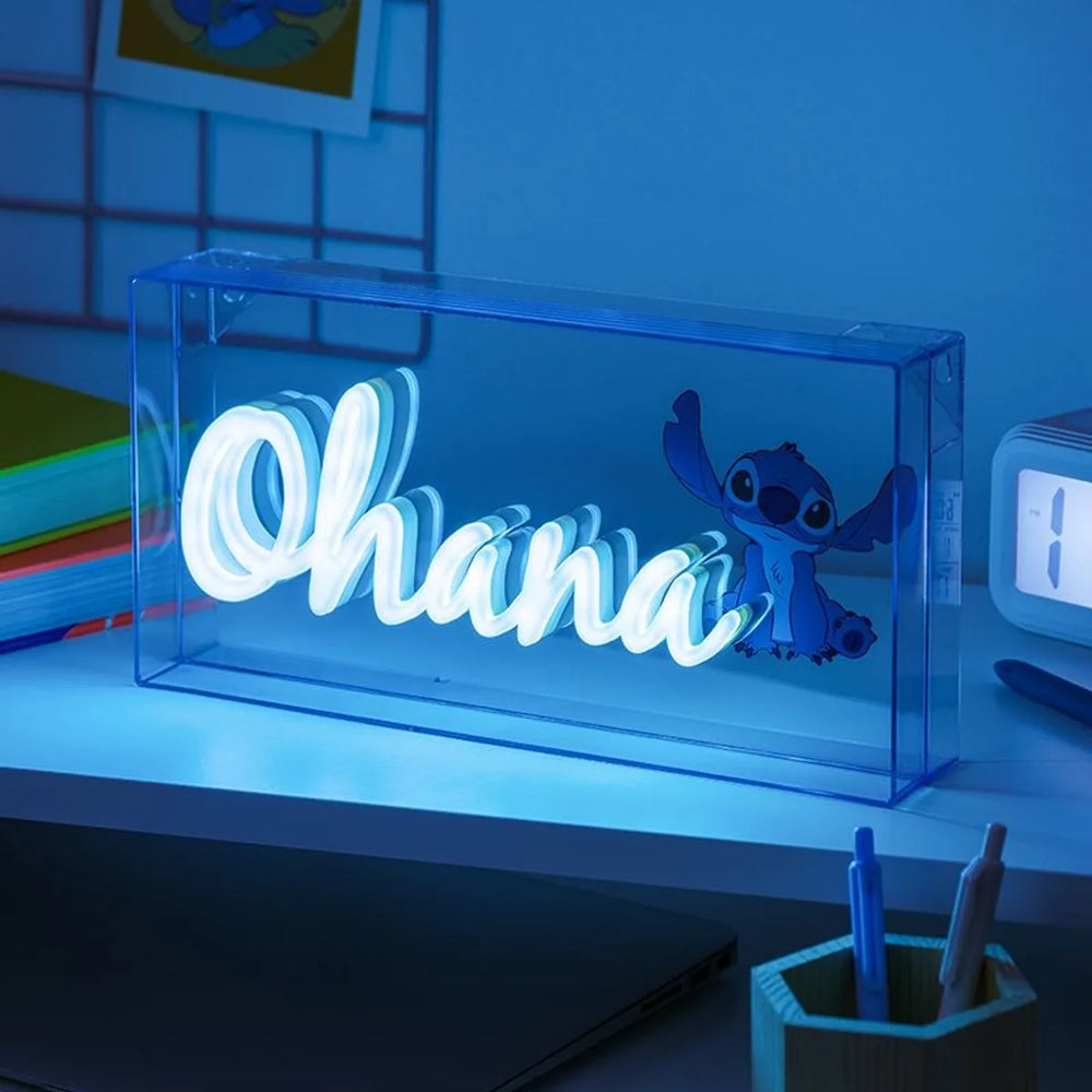 Lumière Néon DEL "Ohana" Lilo & Stitch de Disney