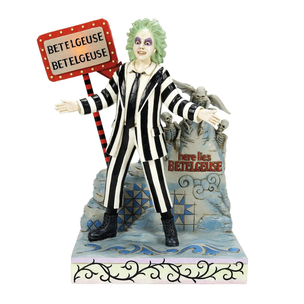 Beetlejuice « C'est l'heure du spectacle ! » Lumineux par Jim Shore