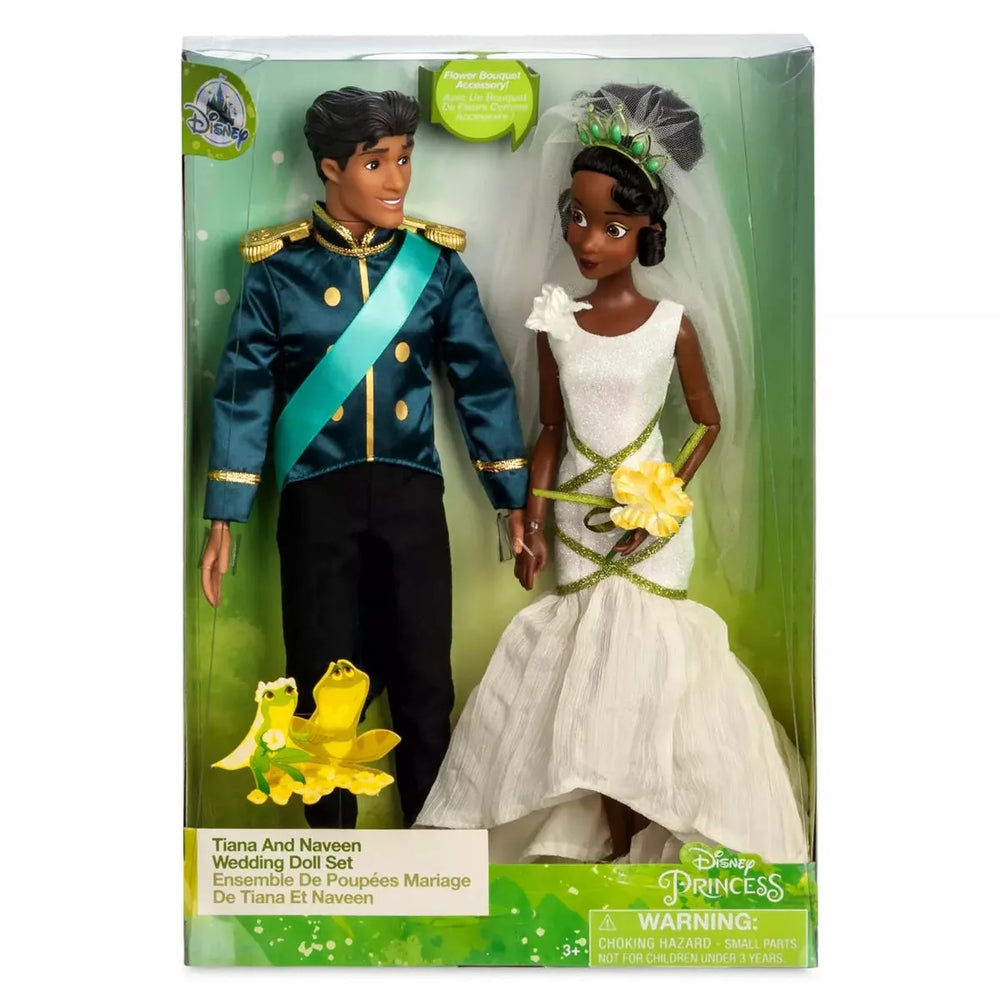 La Princesse et la Grenouille de Disney - Ensemble de poupées du mariage de Tiana et Naveen