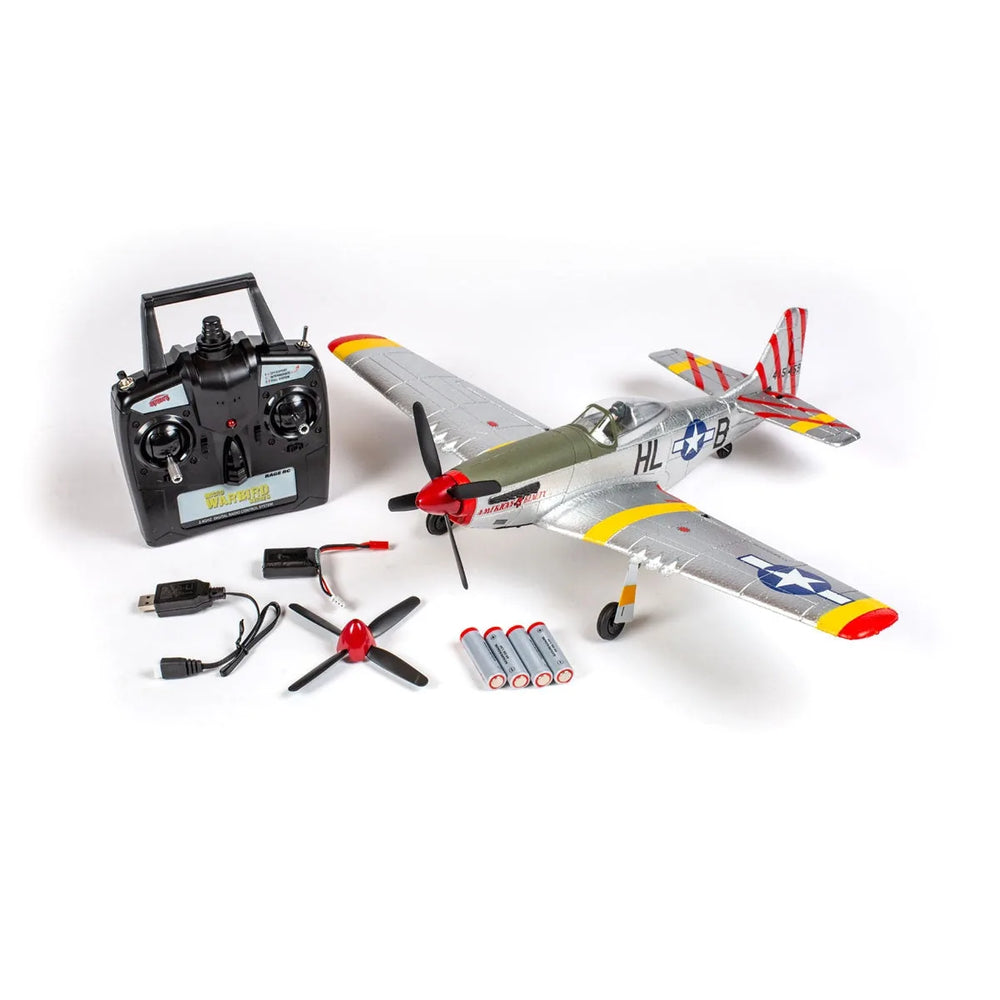 Rage RC P-51D Mustang 500mm Brushless RTF Warbird with PASS RC Airplane
