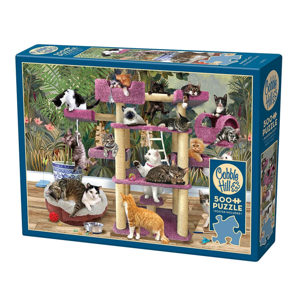 Puzzle Cobble Hill Jungle Cats 500 mc
