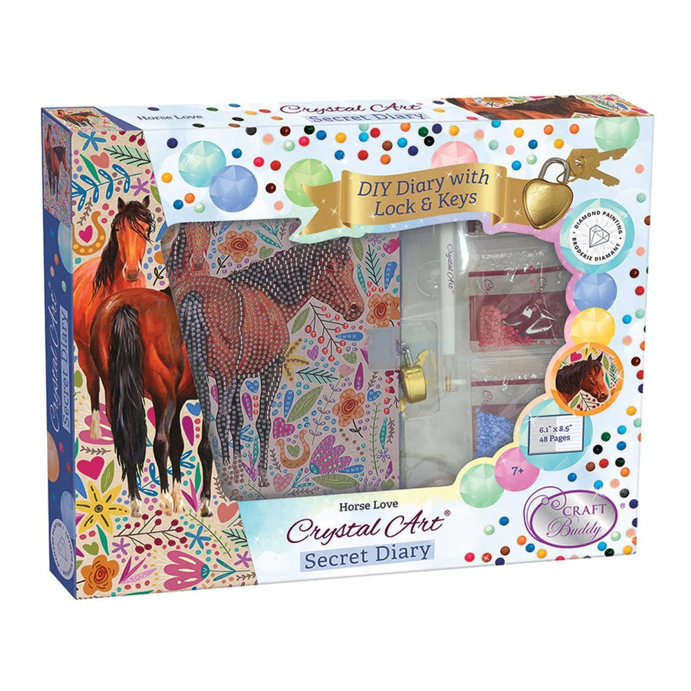 Kit de Journal Intime Artistique Cristal - Amour Équin
