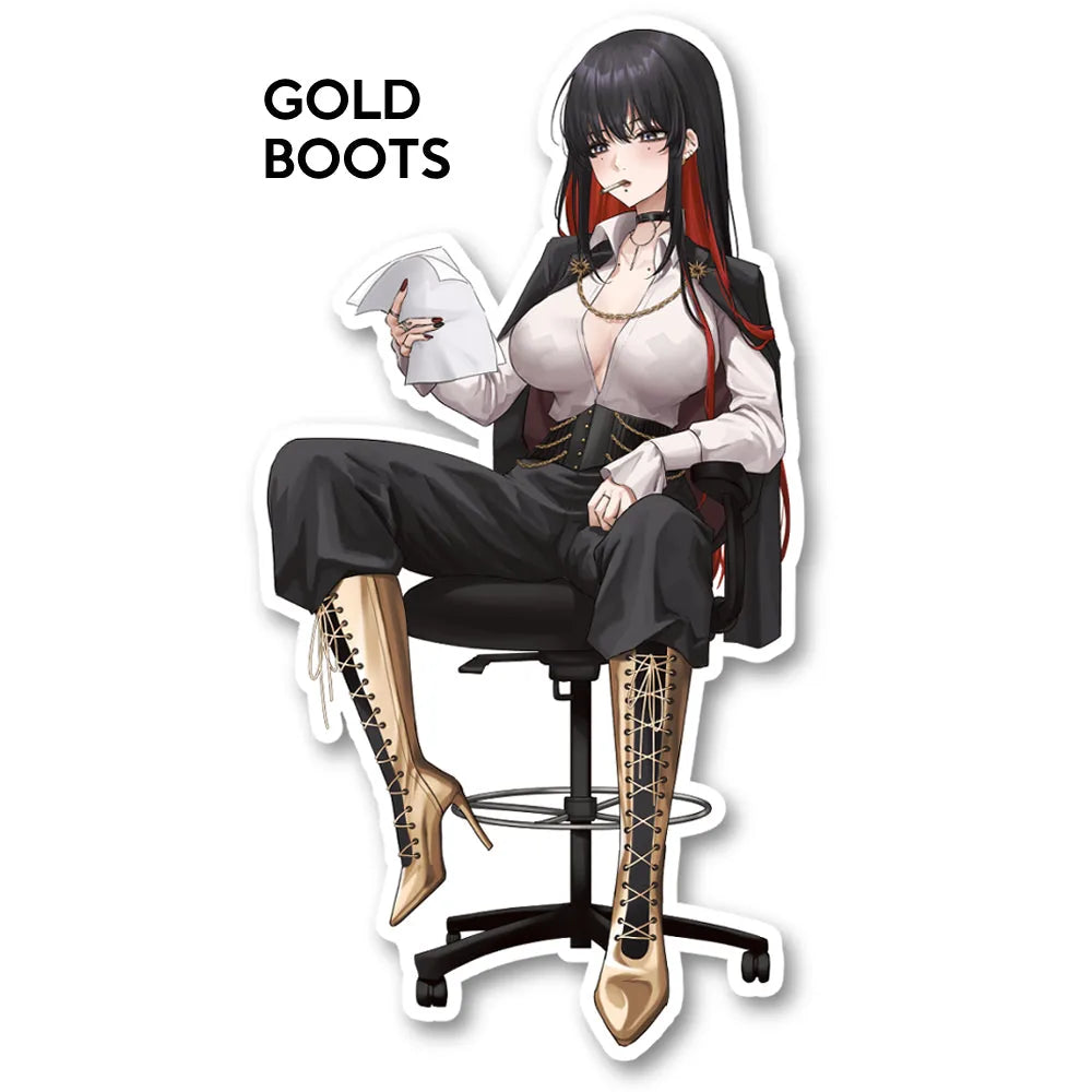 Z7: Zenith Gold Boots Sticker