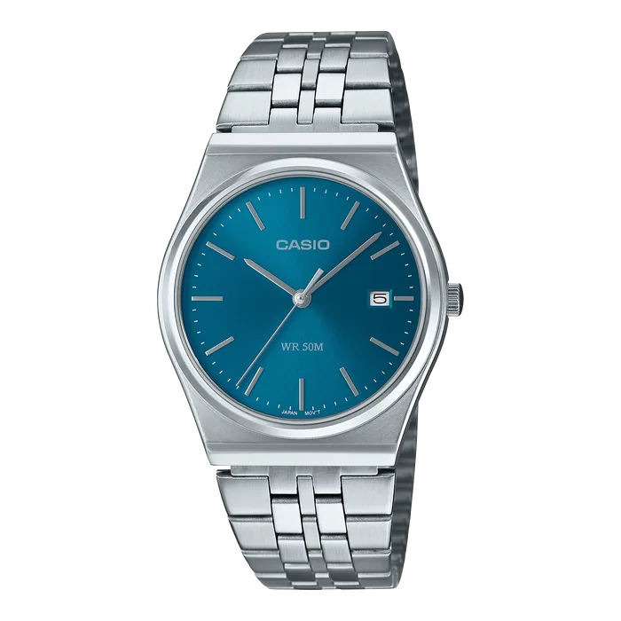 CASIO Vintage Analog Blue Stainless Steel | MTPB145DC-2A2V