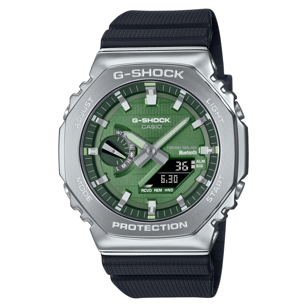 CASIO G-Shock Analogique Numérique Acier Cadran Vert | GBM2100A-1A3