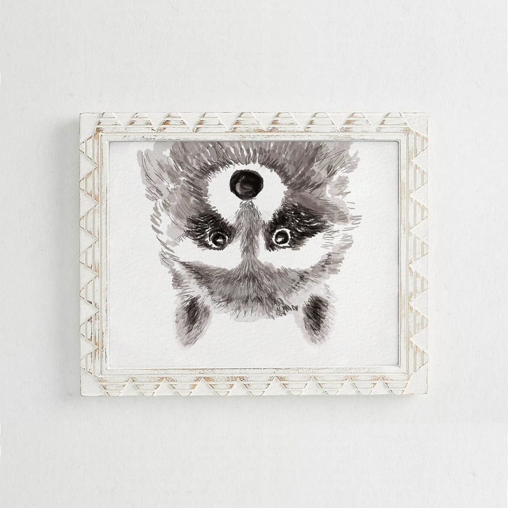 Impression d'art de raton laveur