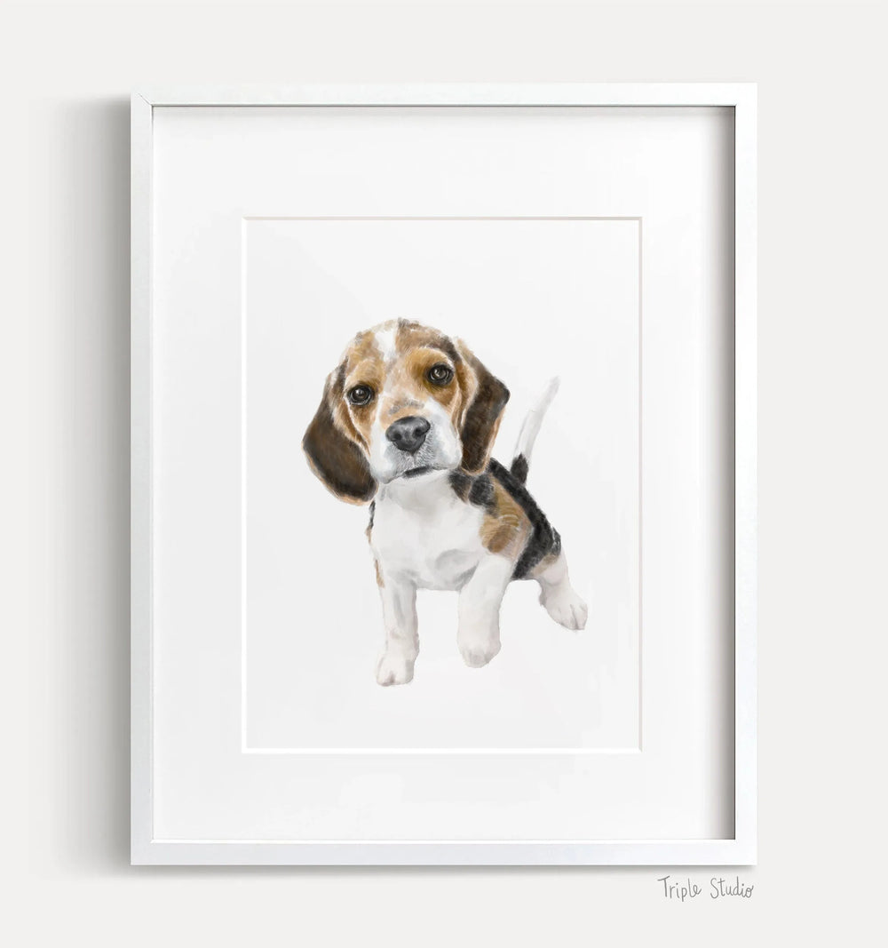 Impression d'art : chiot beagle