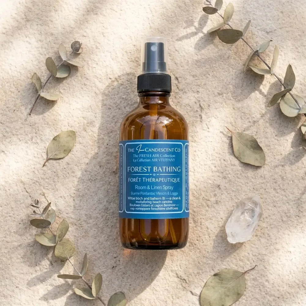 IMMERSION EN FORÊT | Vaporisateur d'ambiance et de literie au parfum de forêt | Parfum d'ambiance sans alcool