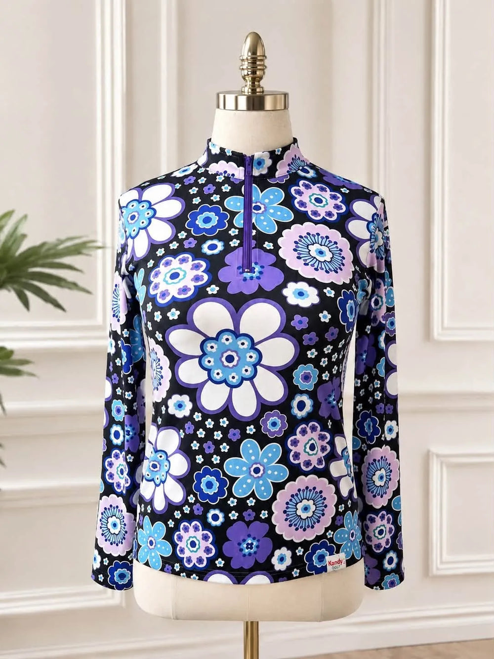 NOUVEAU Polo de golf à manches longues pour femme