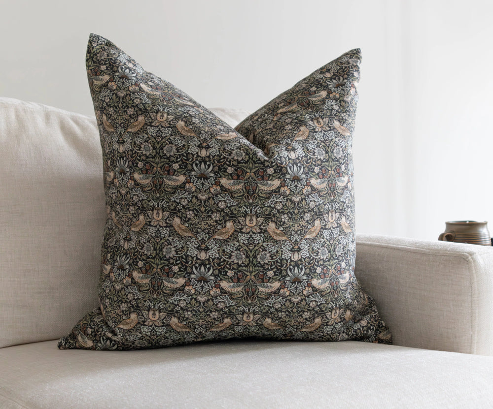 Sariel | Housse de coussin style vintage à fleurs