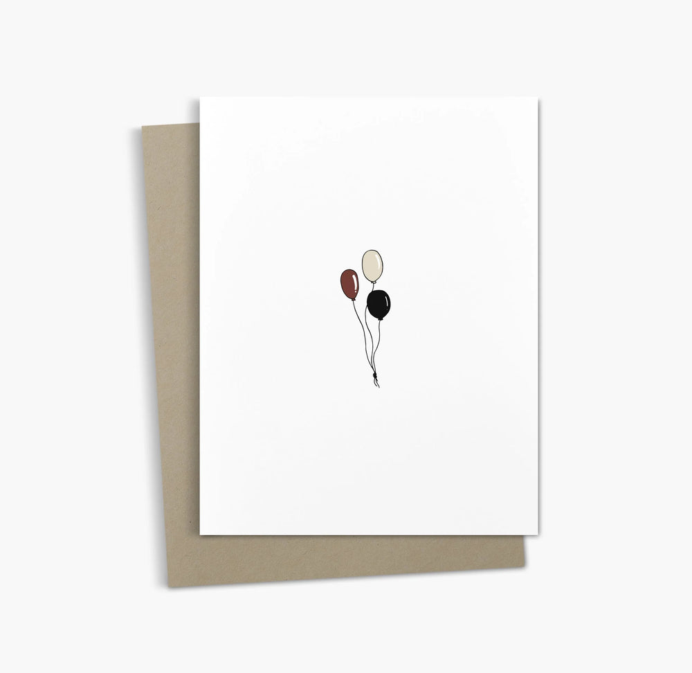 Carte de vœux Félicitations | Carte ballons de célébration