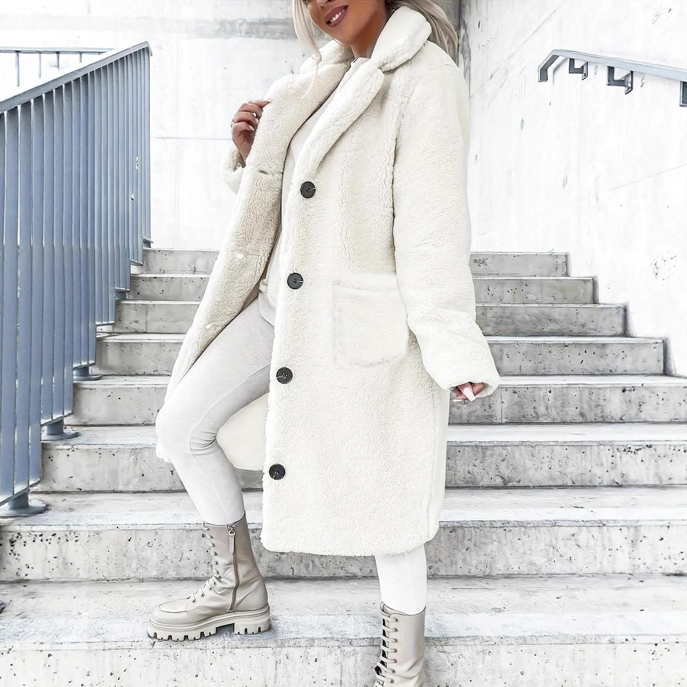 Women’s Long Winter Coat – Warm Autumn & Winter Full-Length Casual Outerwear Jacket