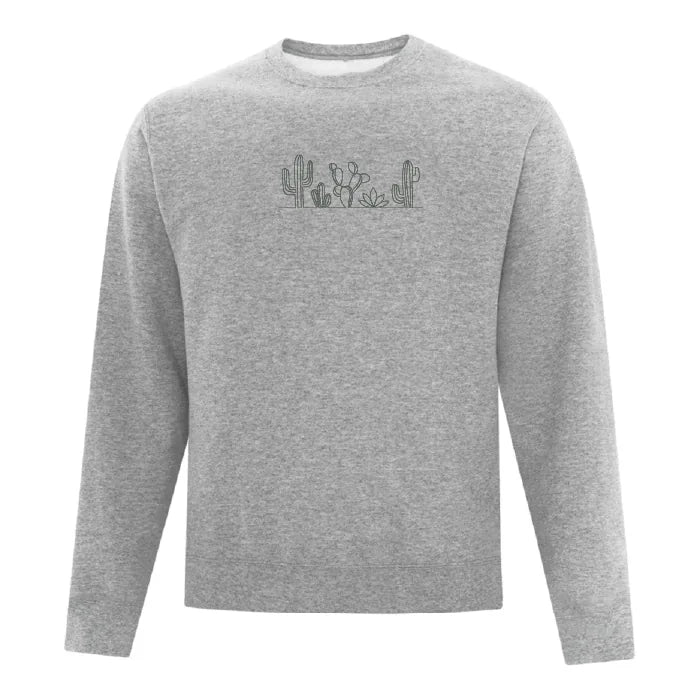 Embroidered Cactus Crewneck