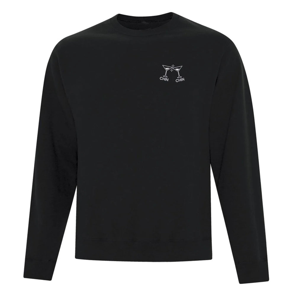 Embroidered "Chin Chin" Crewneck