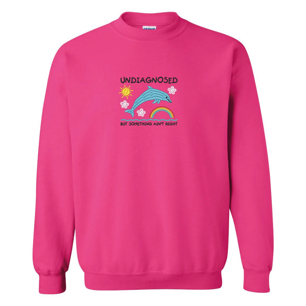 Embroidered Crewneck "Undiagnosed"