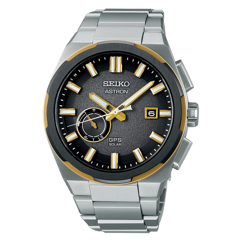 SEIKO Astron GPS Solaire Noir et Or | SSJ026