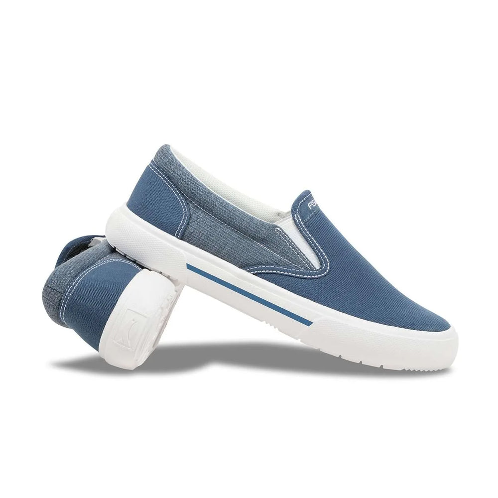 Fishooz Espadrilles pour femmes en denim/blanc Sunbrella®