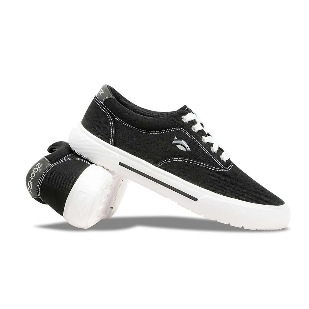 Fishooz Hommes Sunbrella® Lacets Noir/Blanc