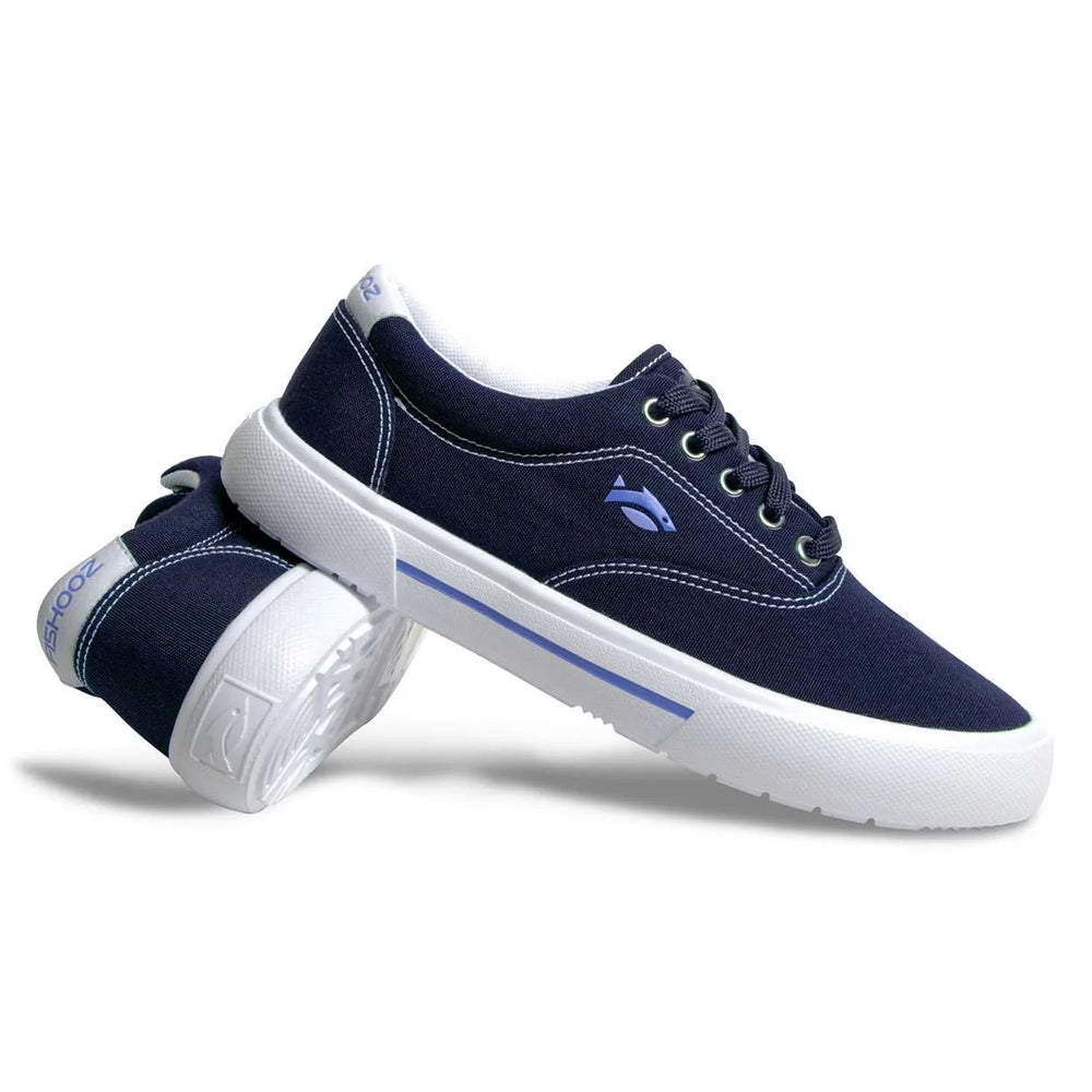 Fishooz Women's Sunbrella® Lace Navy/White
