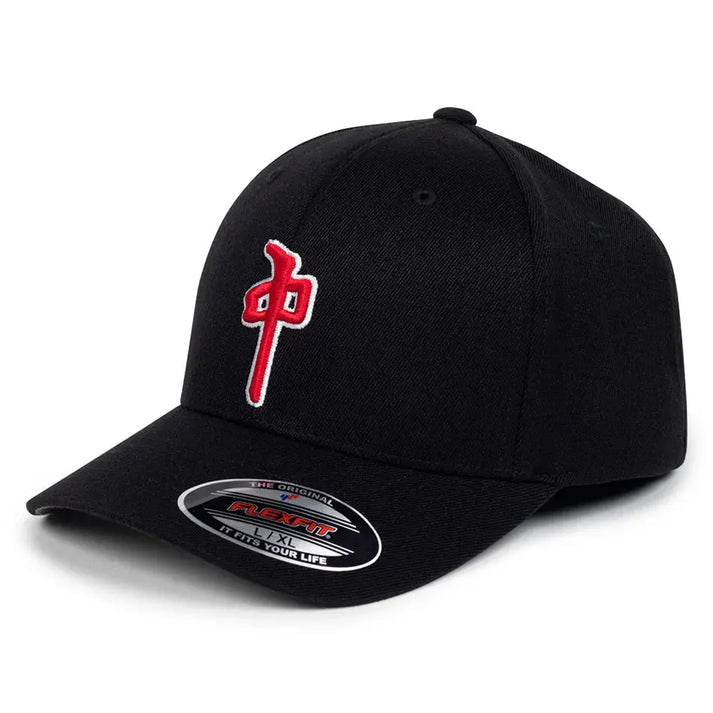 Red Dragon 'OG Puffy' Flexfit Cap - Black/Red (KIDS)