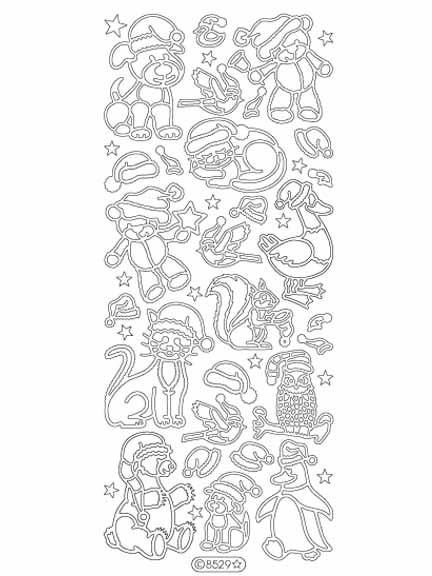 Stickers déco - Animaux de Noël