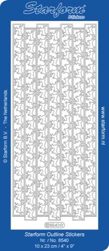 Autocollants décoratifs - Bordure ruban-Renne
