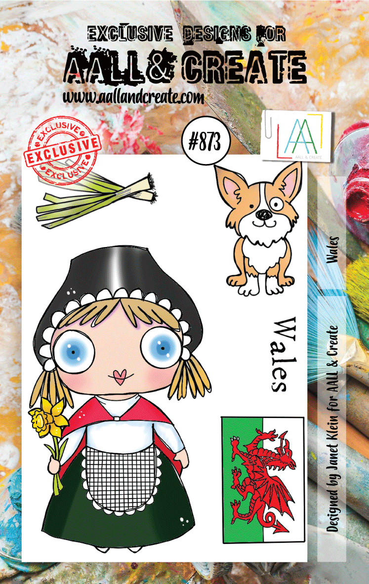 AALL et Create Set de Tampons -873 - Pays de Galles
