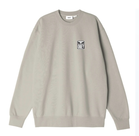 Obey 'Eyes Icon' Sweatshirt - Silver Grey